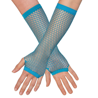 Gants Filet Turquoise Fluo UV Blacklight - 2 pcs
