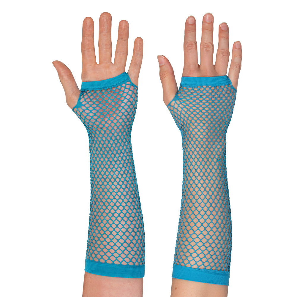 Gants Filet Turquoise Fluo UV Blacklight - 2 pcs