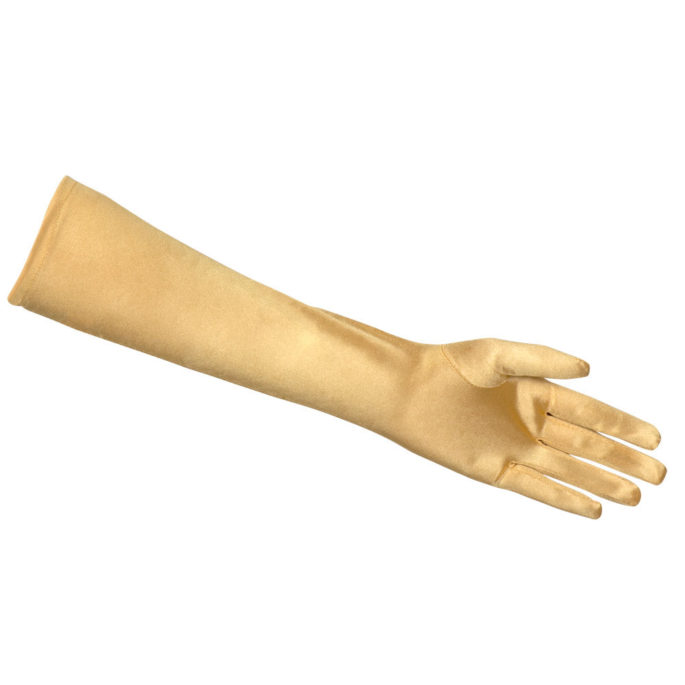 Gants Longs Dorés Satin Luxe - Accessoire Soirée & Déguisement