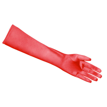 Gants Longs Rouges Satin - Accessoire Déguisement Élégant