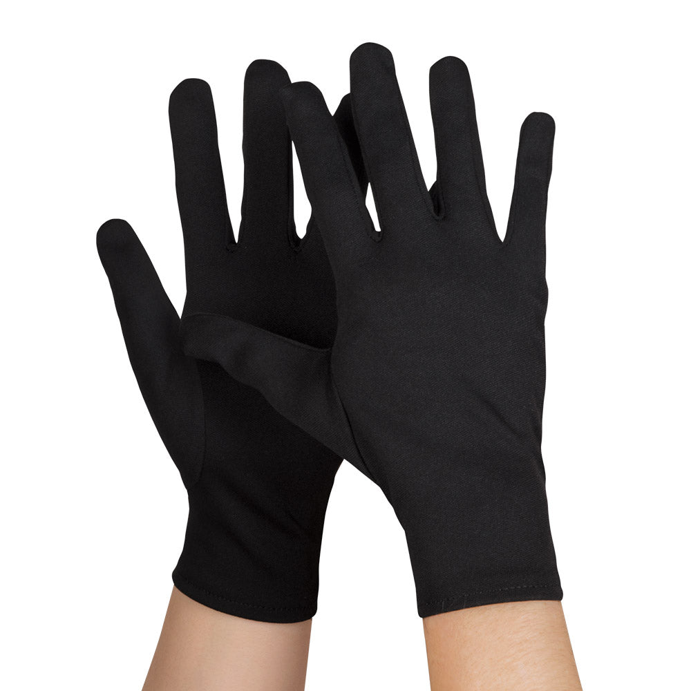 Gants noirs élégants pour déguisement et soirée costumée
