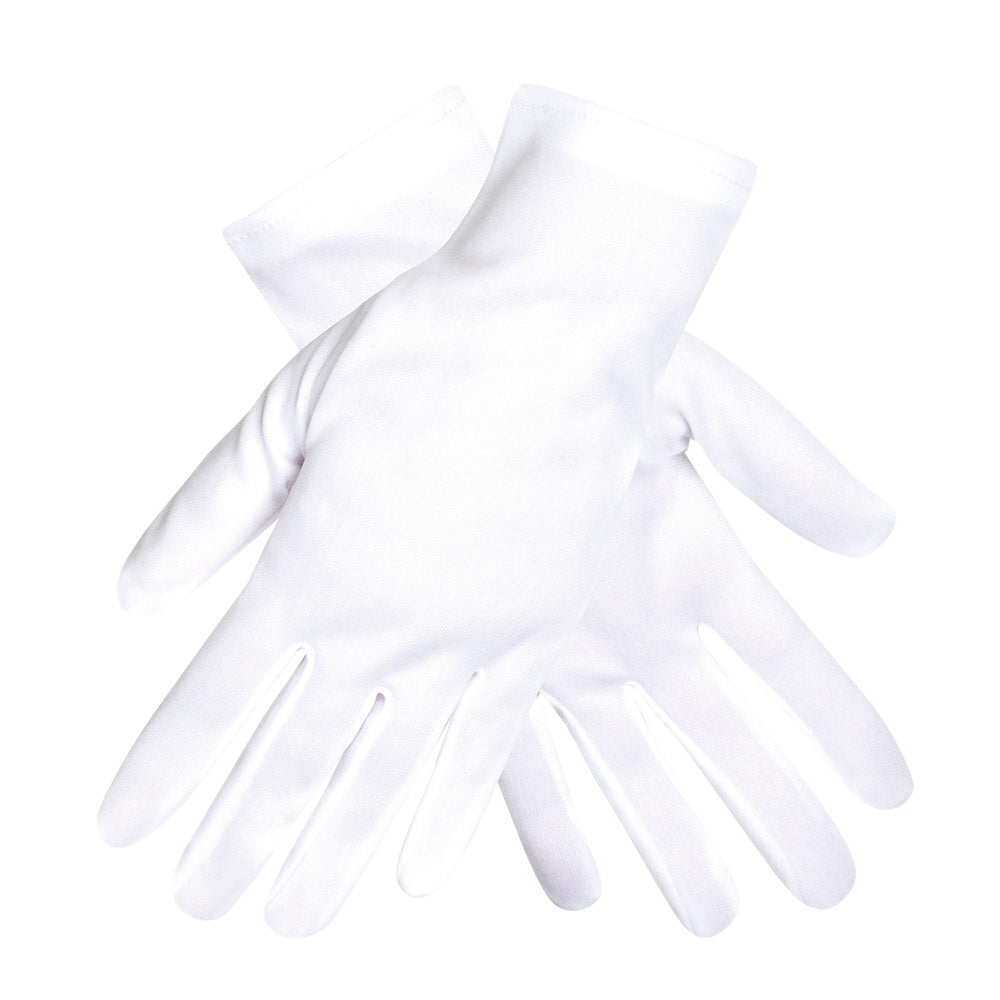 Gants Blancs Courts - Accessoire Déguisement Fête