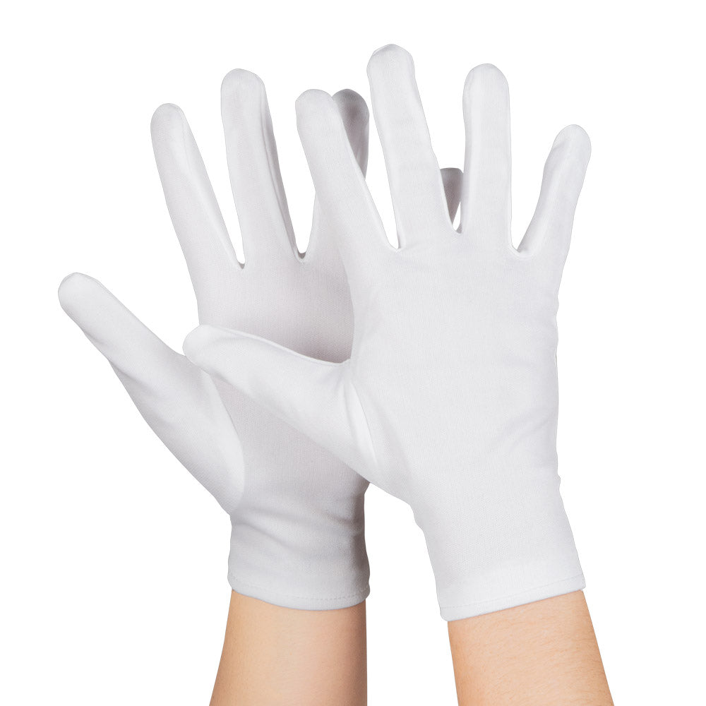 Gants Blancs Courts - Accessoire Déguisement Fête