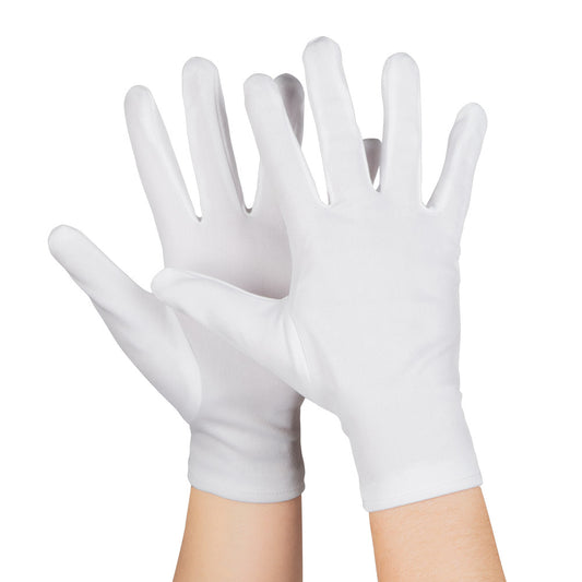 Gants Blancs Courts - Accessoire Déguisement Fête