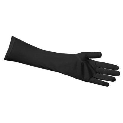 Gants Longs Noirs Satin - Accessoire Soirée Élégante