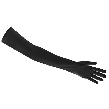 Gants longs noirs extensibles - Accessoire déguisement adulte
