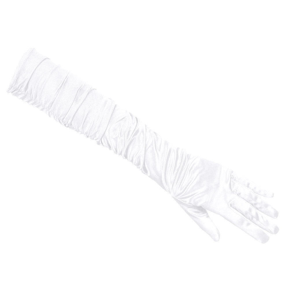 Gants Longs Froissés Glamour - 6 Coloris | Accessoire Déguisement
