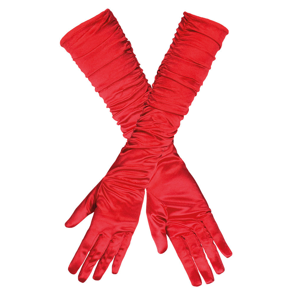 Gants Longs Froissés Glamour - 6 Coloris | Accessoire Déguisement