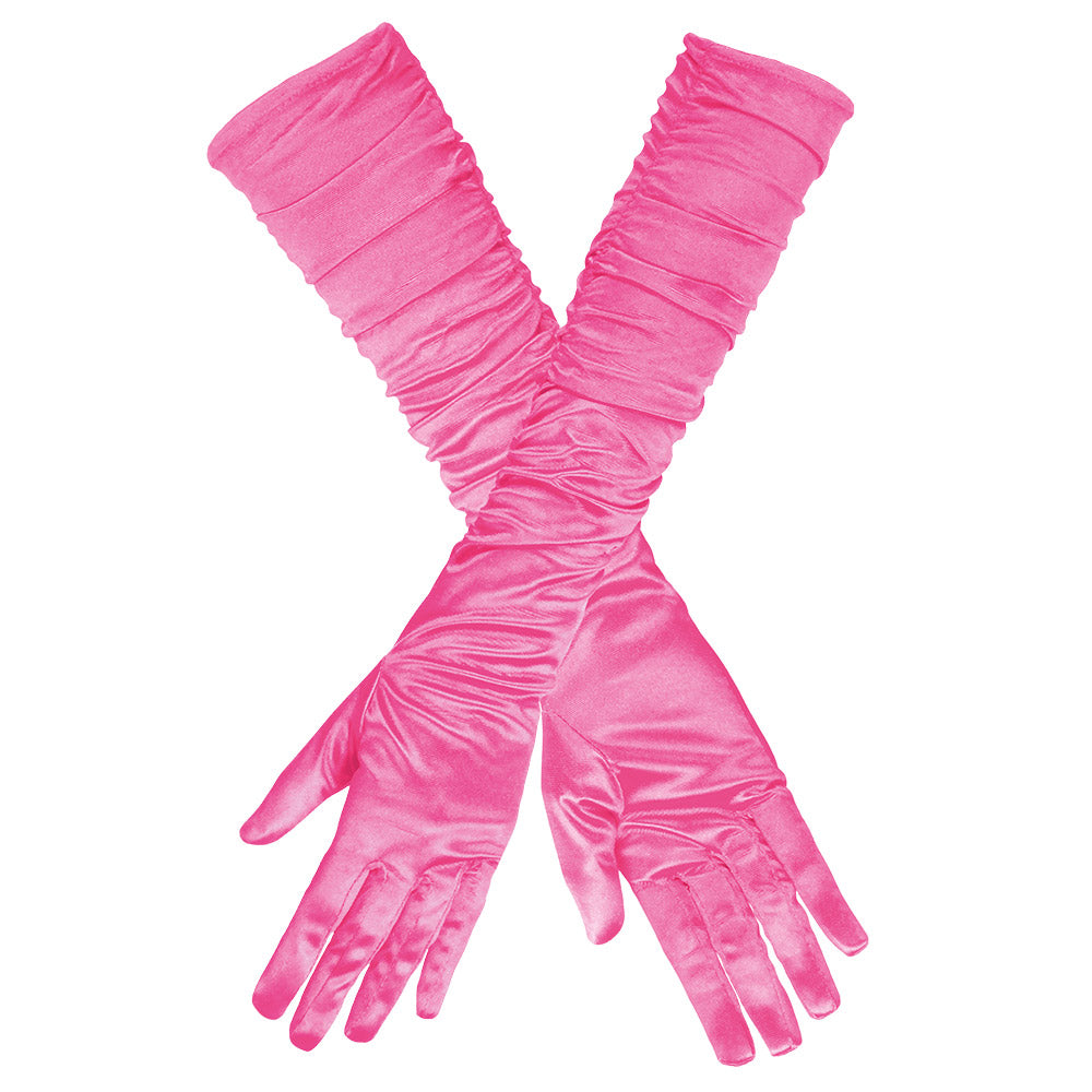 Gants Longs Froissés Glamour - 6 Coloris | Accessoire Déguisement