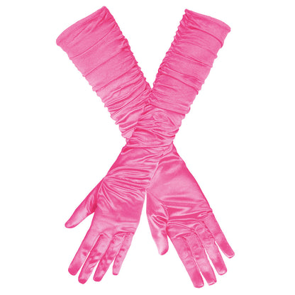 Gants Longs Froissés Glamour - 6 Coloris | Accessoire Déguisement