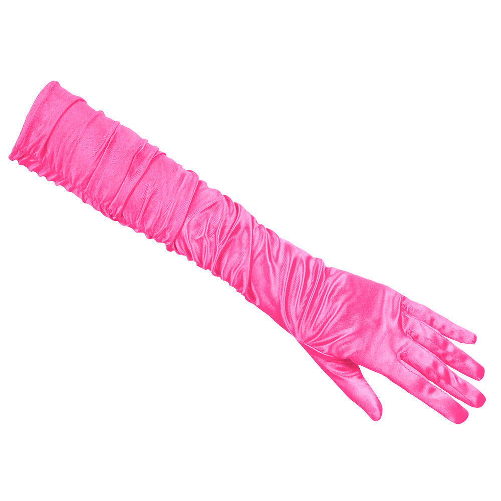 Gants Longs Froissés Glamour - 6 Coloris | Accessoire Déguisement