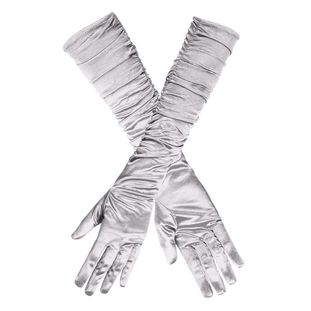 Gants Longs Froissés Glamour - 6 Coloris | Accessoire Déguisement