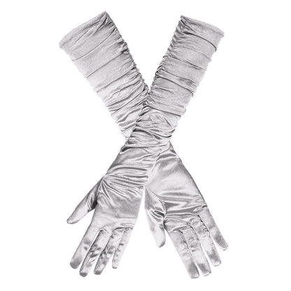 Gants Longs Froissés Glamour - 6 Coloris | Accessoire Déguisement