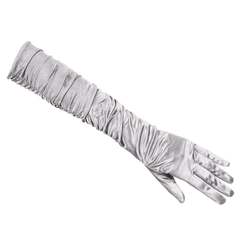 Gants Longs Froissés Glamour - 6 Coloris | Accessoire Déguisement
