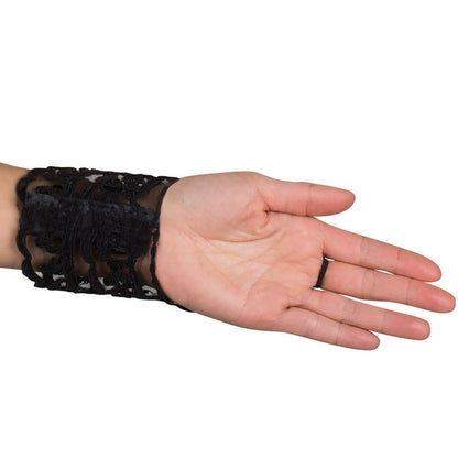 Gants Dentelle Noire Élégants - Accessoire Glamour Déguisement
