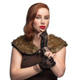 Gants Dentelle Sans Doigts Noirs - Accessoire Burlesque Rétro