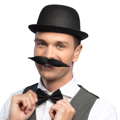 Chapeau Melon Noir Élégant - Accessoire Déguisement Classe