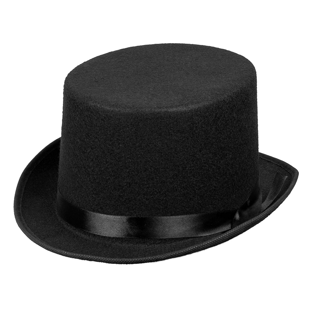 Haut de forme noir élégant - Accessoire costume soirée