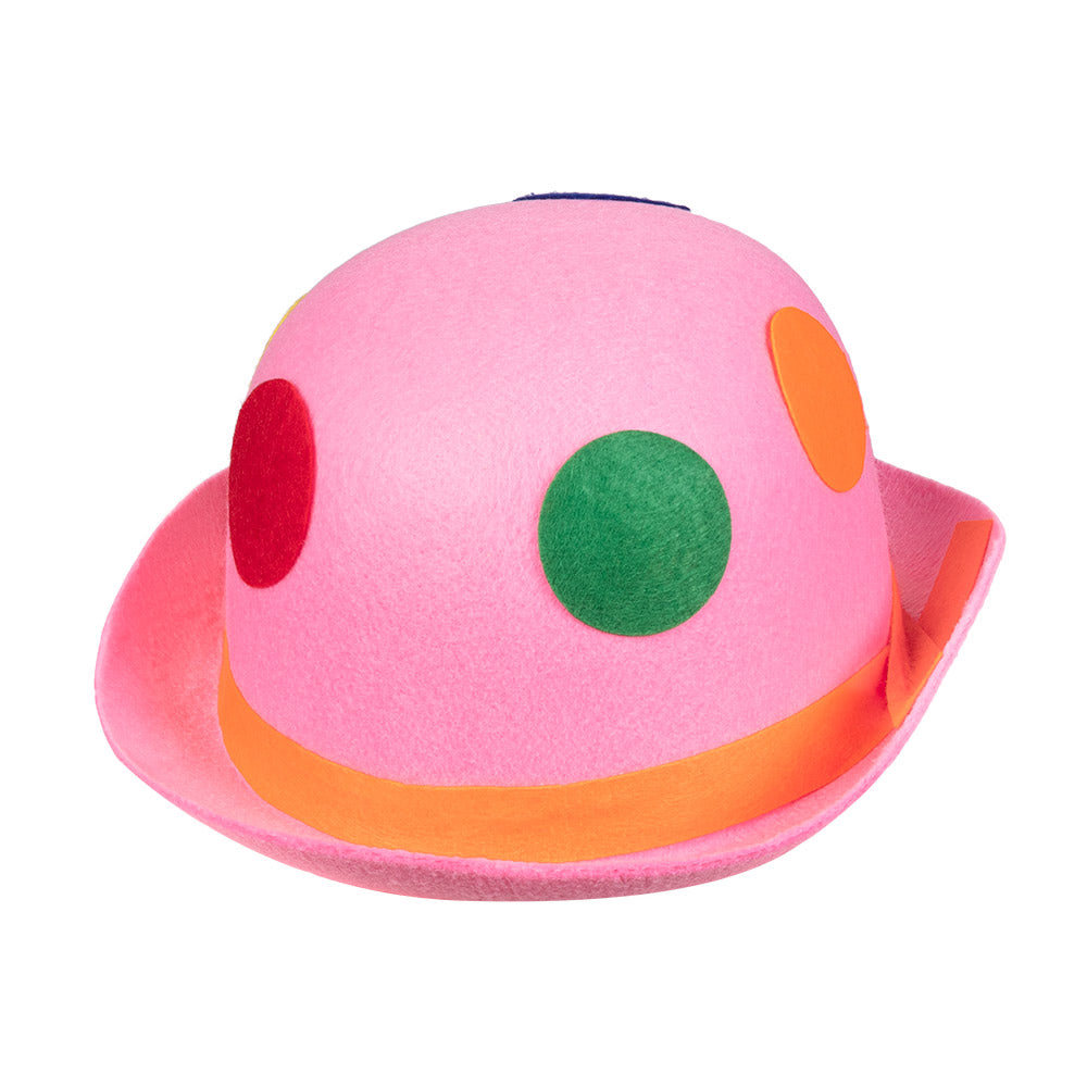 Chapeau Clown Multicolore avec Pois - Accessoire Déguisement Cirque