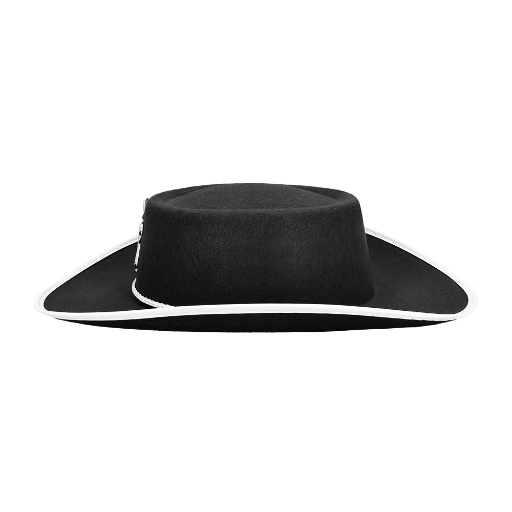Chapeau Cow-boy Noir Enfant avec Badge Sheriff