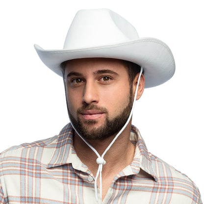 Chapeau Cowboy Blanc - Accessoire Western Authentique