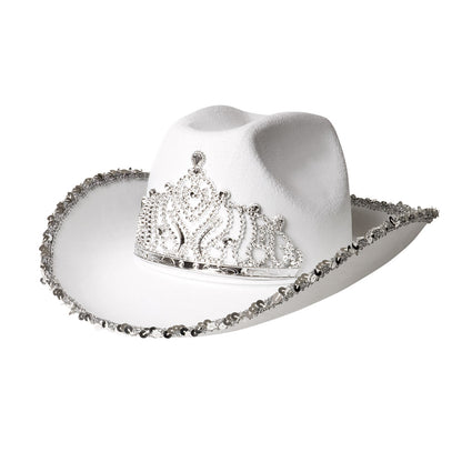 Chapeau Cowboy Paillettes avec Tiare Multicolore Femme