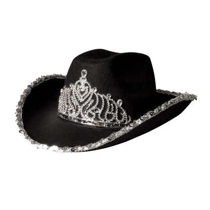 Chapeau Cowboy Paillettes avec Tiare Multicolore Femme