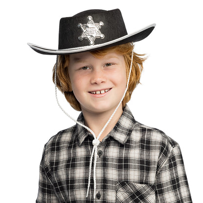 Chapeau Cowboy Sheriff Enfant - 3 Couleurs Disponibles