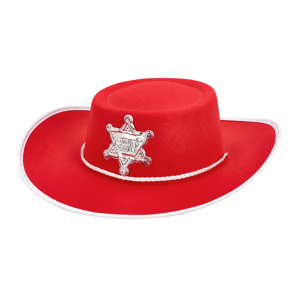 Chapeau Cowboy Sheriff Enfant - 3 Couleurs Disponibles