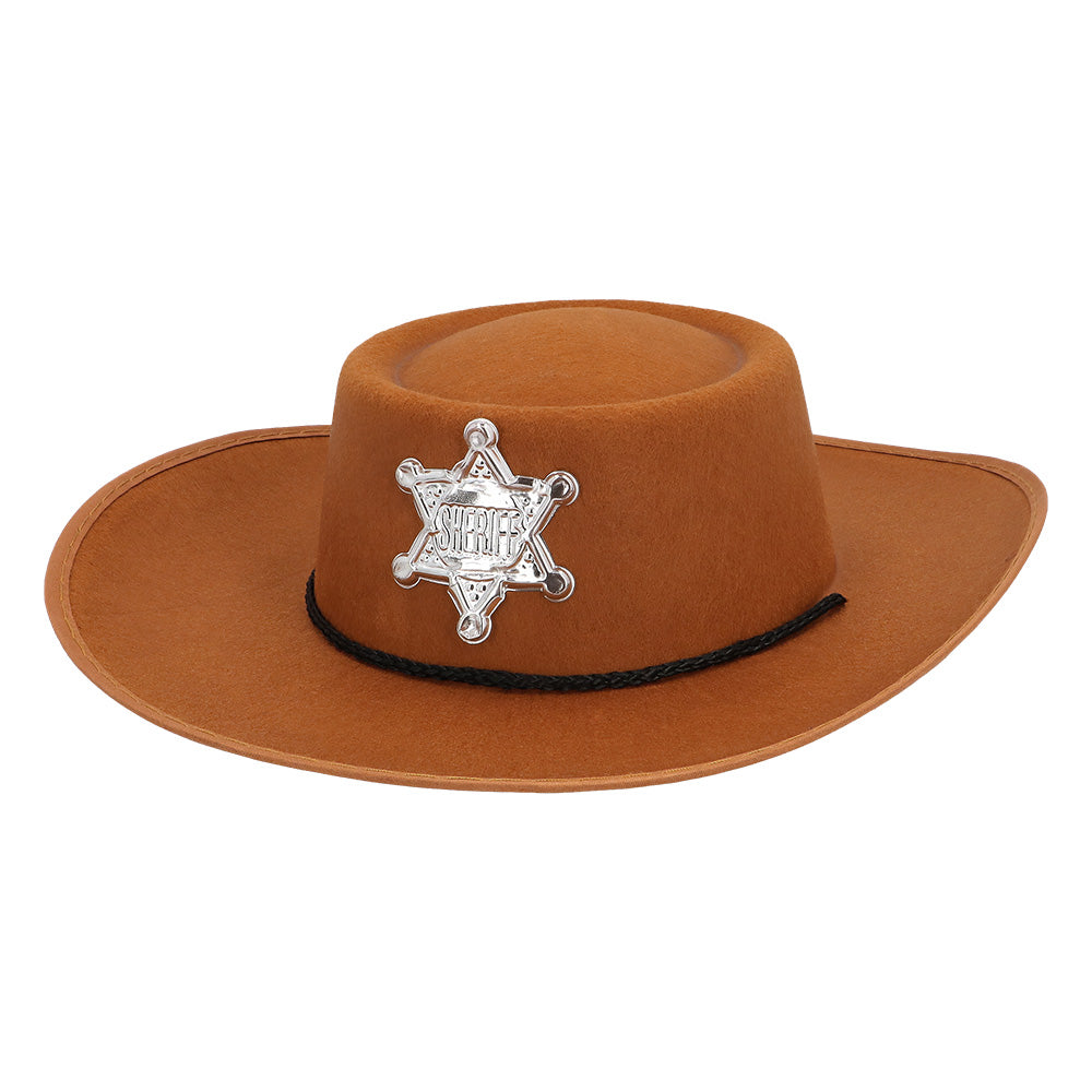 Chapeau Cowboy Sheriff Enfant - 3 Couleurs Disponibles
