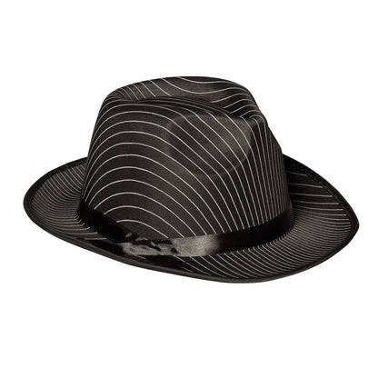 Chapeau Cowboy Noir Pailleté avec Bande Satin - Déguisement