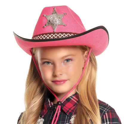 Chapeau Cowboy Enfant Sheriff Étoile - 6 Couleurs Assorties
