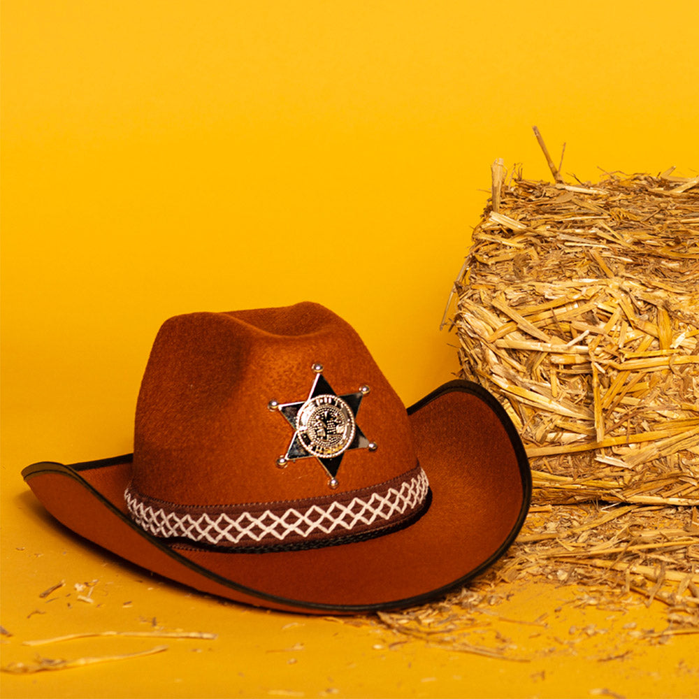 Chapeau Cowboy Enfant Sheriff Étoile - 6 Couleurs Assorties