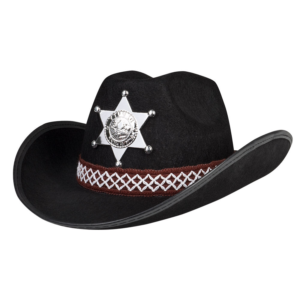 Chapeau Cowboy Enfant Sheriff Étoile - 6 Couleurs Assorties