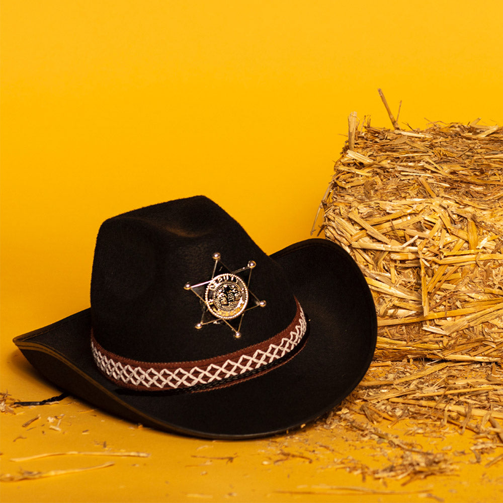 Chapeau Cowboy Enfant Sheriff Étoile - 6 Couleurs Assorties