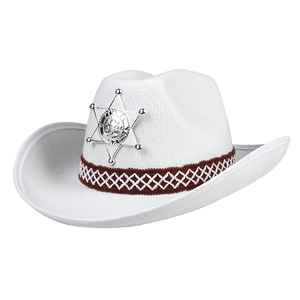 Chapeau Cowboy Enfant Sheriff Étoile - 6 Couleurs Assorties