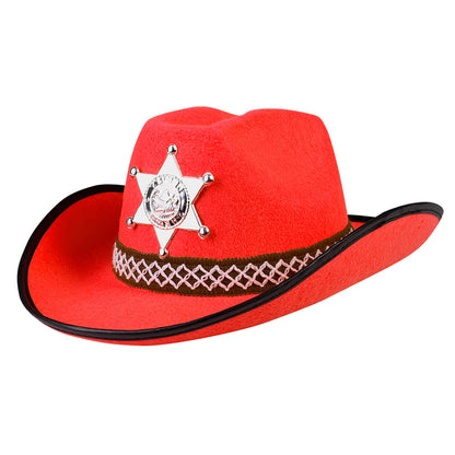 Chapeau Cowboy Enfant Sheriff Étoile - 6 Couleurs Assorties