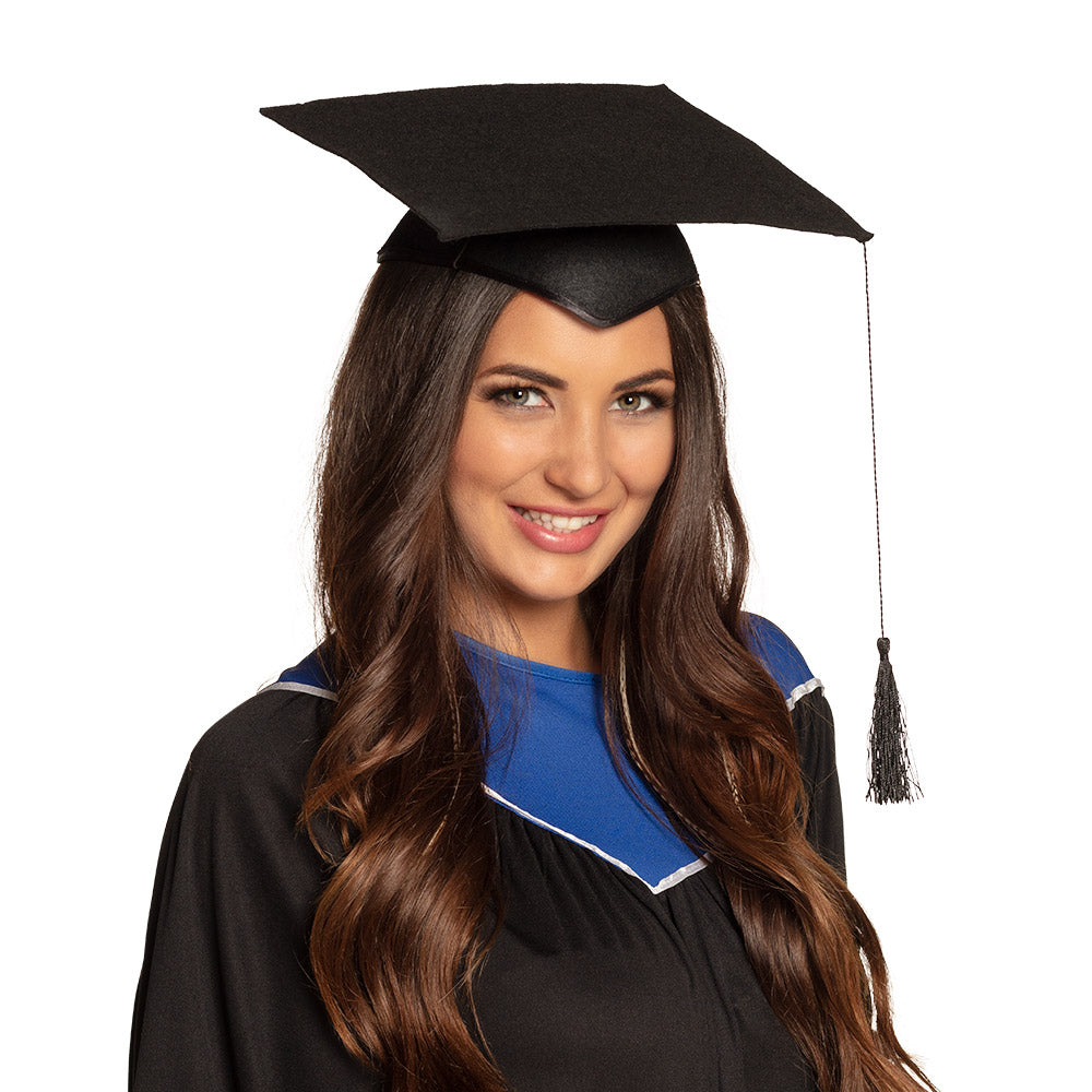 Mortarboard Diplômé - Toque Académique Noire avec Gland