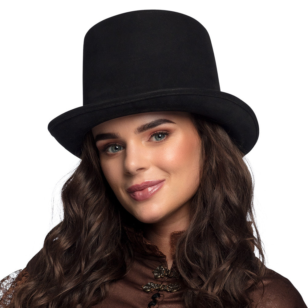 Haut de Forme Noir Élégant - Accessoire de Déguisement