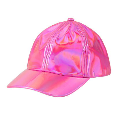 Casquette Holographique Rose Fluo - Accessoire Festival Rave