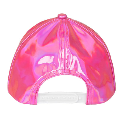 Casquette Holographique Rose Fluo - Accessoire Festival Rave