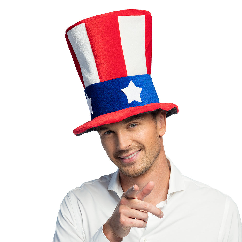 Haut de Forme Oncle Sam - Chapeau Patriotique Américain