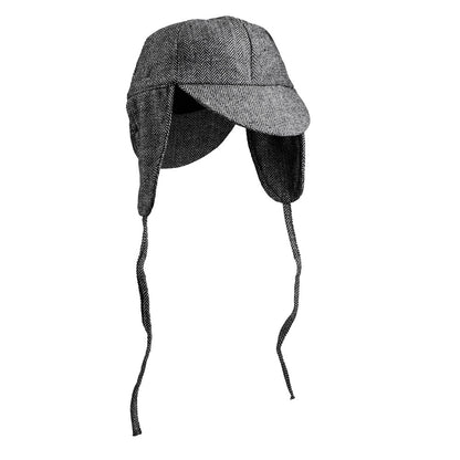 Chapeau Sherlock Holmes Tweed Noir - Costume Détective Classique