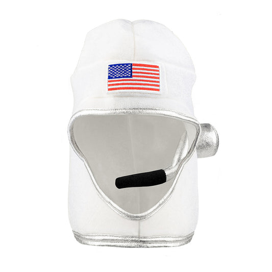 Casque Astronaute Blanc avec Drapeau USA - Déguisement Cosmonaut