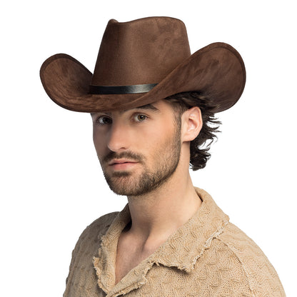 Chapeau Cowboy Marron Adulte - Accessoire Western Authentique