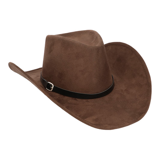 Chapeau Cowboy Marron Adulte - Accessoire Western Authentique