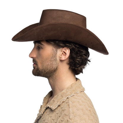 Chapeau Cowboy Marron Adulte - Accessoire Western Authentique