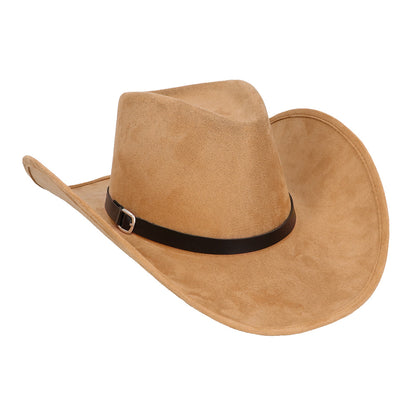 Chapeau Cowboy Beige Velours Adulte Accessoire Western