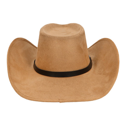 Chapeau Cowboy Beige Velours Adulte Accessoire Western