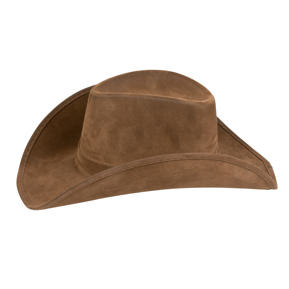 Chapeau Cowboy Marron Suédine - Accessoire Western Authentique